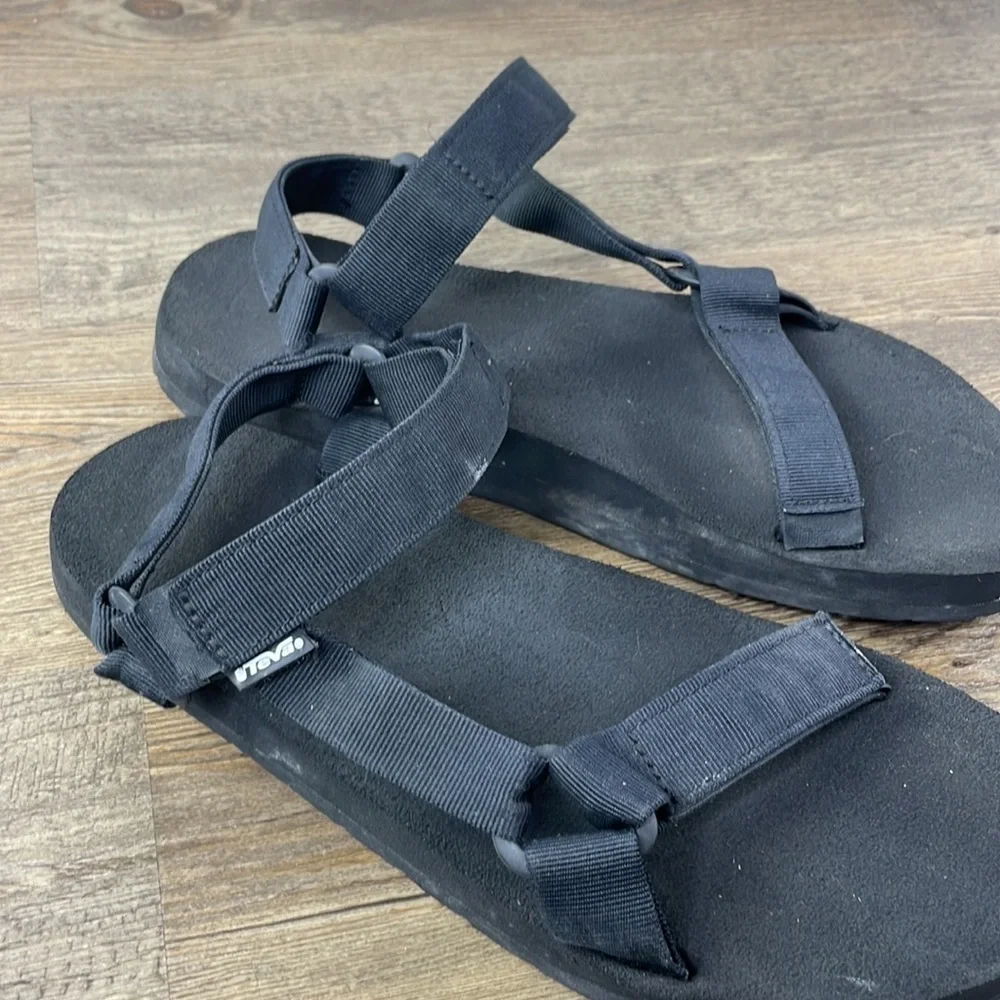 Teva Mens Original Universal Mush Black Sandals Shoes 1004754, size 11